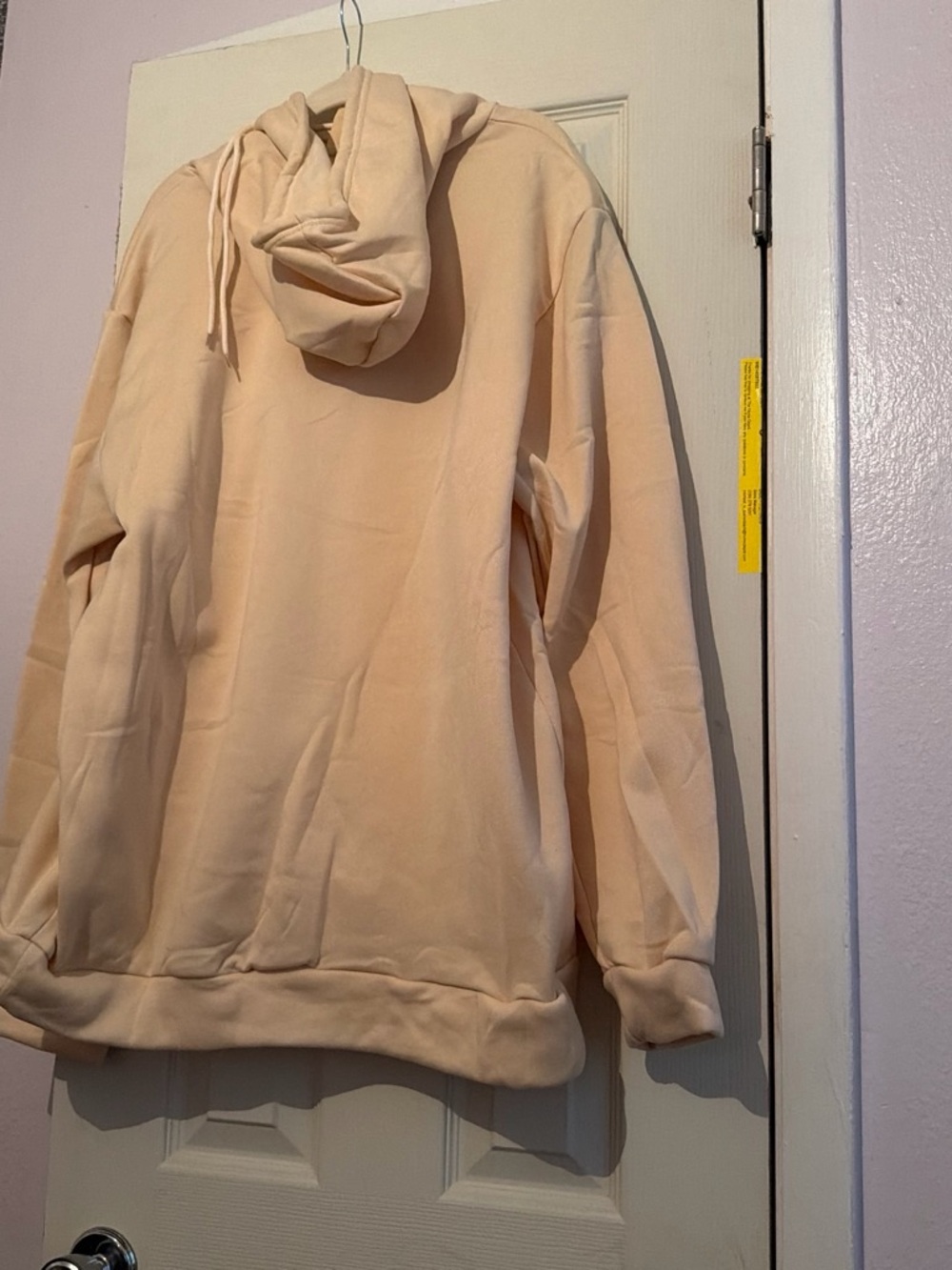 Neutral Peach Pullover Hoodie